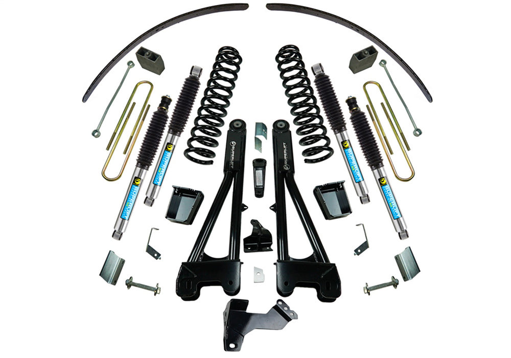 Superlift K991B 8in. Lift Kit-11-16 F250/F350 4WD-Dsl w/Replacement Radius Arms w/Bil Shocks - Truck Part Superstore