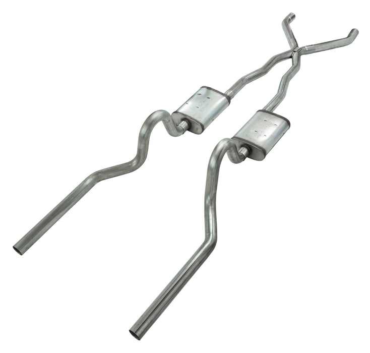 Pypes Performance Exhaust SFC01V Crossmember Back w/X-Pipe Exhaust System 67-70 Cougar Split Rear Dual Exit 2.5 in Intermediate And Tail Pipe Violator Muffler Hardware Incl Tip Not Incl Pypes Exhaust - Truck Part Superstore