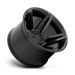 Fuel 1PC D76322405745 D763 22X14 5X5.0/5.5 MT-BLK -75MM - Truck Part Superstore