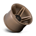 Fuel 1PC D76522405745 D765 22X14 5X5.0/5.5 MT-BRNZ -75MM - Truck Part Superstore