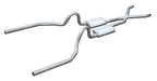 Pypes Performance Exhaust SFM04T Crossmember Back w/X-Pipe Exhaust System 71-73 Mustang Split Rear Dual Exit 2.5 in Intermediate And Tail Pipe Turbo pro Muffler/Hardware Incl Tip Not Incl Pypes Exhaust - Truck Part Superstore