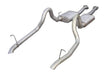 Pypes Performance Exhaust SFM10V Cat Back Exhaust System 87-93 Mustang GT Split Rear Dual Exit 2.5 in Intermediate And Tail Pipe Hardware/Violator Muffler/Turndown Tails Incl w/o Tip Pypes Exhaust - Truck Part Superstore