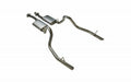 Pypes Performance Exhaust SFM13V Cat Back Exhaust System 79-93 Mustang LX/ 94 -97 Split Rear Dual Exit 2.5 in Intermediate And Tail Pipe Hardware/Violator Mufflers Incl Tip Not Incl Natural Finish 409 Stainless Steel Pypes Exhaust - Truck Part Superstore