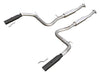 Pypes Performance Exhaust SFM28VB Cat Back Exhaust System 99-04 Mustang GT Split Rear Dual Exit 2.5 in Intermediate And Tail Pipe Hardware/Violator Mufflers/3.5 in Black Tips Incl Natural Finish 409 Stainless Steel Pypes Exhaust - Truck Part Superstore