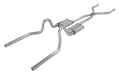 Pypes Performance Exhaust SFM44V Crossmember Back w/H-Pipe Exhaust System 71-73 Mustang Split Rear Dual Exit 2.5 in Intermediate And Tail Pipe Violator Muffler/Hardware Incl Tip Not Incl Pypes Exhaust - Truck Part Superstore