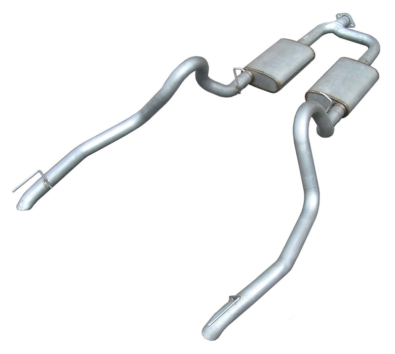 Pypes Performance Exhaust SFM50 Cat Back Exhaust System 98-04 Mustang V6 Split Rear Dual Exit 2.5 in Intermediate And Tail Pipe Hardware/Mufflers Incl Tip Not Incl Natural Finish 409 Stainless Steel Pypes Exhaust - Truck Part Superstore