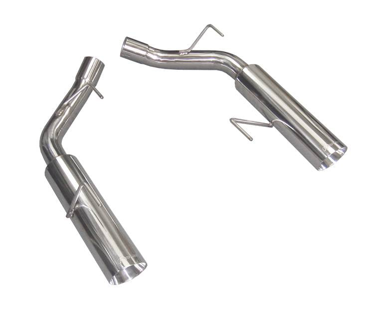 Pypes Performance Exhaust SFM60MS Pype Bomb Series Axle Back Exhaust System 05-10 Mustang Split Rear Dual Exit Incl Axle back Pipe 4 in Polished Tips Hardware Polished Finish 304 Stainless Steel Pypes Exhaust - Truck Part Superstore