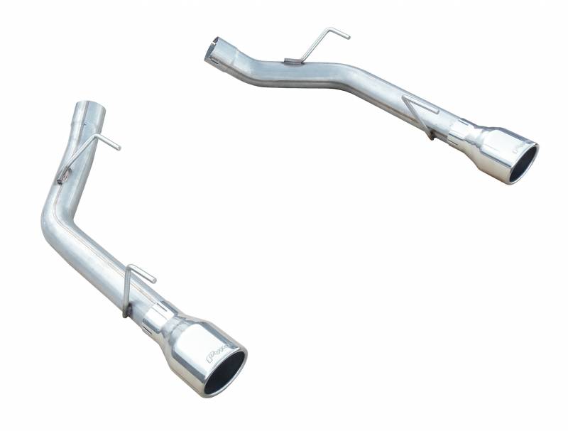 Pypes Performance Exhaust SFM62SS Axle Back System Split Rear Dual Exit Hardware Incl 2.5 in Intermediate Pipe And Tailpipe Natural 409 Stainless Steel Muffler Not Incl Polished Tips Pypes Exhaust - Truck Part Superstore