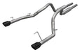 Pypes Performance Exhaust SFM66BLK Cat Back Mid Muffler Exhaust System 05-10 Mustang GT Split Rear Dual Exit 2.5 in Intermediate And Tail Pipe M80 Mufflers/Hardware/4 in Black Tips Incl Black Finish 409 Stainless Steel Pypes Exhaust - Truck Part Superstore