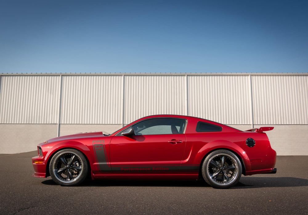 Pypes Performance Exhaust SFM66M Cat Back Exhaust System 05-10 Mustang GT Split Rear Dual Exit 2.5 in Intermediate And Tail Pipe M80 Muffler/Hardware/4 in Polished Tips Incl Natural Finish 409 Stainless Steel Pypes Exhaust - Truck Part Superstore