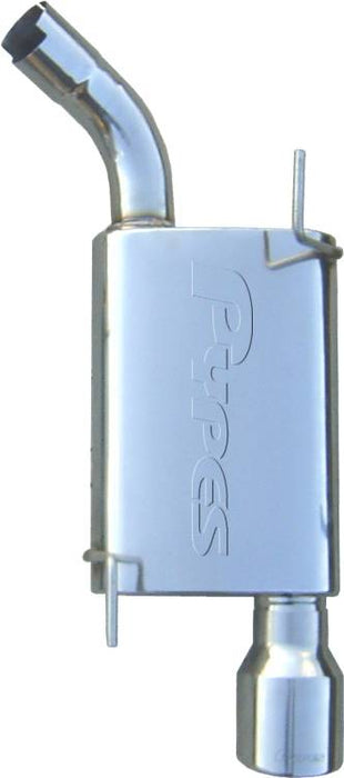 Pypes Performance Exhaust SFM67 Cat Back Exhaust System 05-10 Mustang V6 Single Rear Exit 2.5 in Intermediate Pipe And Tail Pipe Street Pro Mufflers/Hardware/4in Polished Tips Incl Natural Finish 409 Stainless Steel Pypes Exhaust - Truck Part Superstore