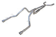 Pypes Performance Exhaust SFM69B Cat Back Mid Muffler Exhaust System 05-10 Mustang V6 Split Rear Dual Exit 2.5 in Intermediate Pipe And Tailpipe M80 Mufflers/Hardware/4 in Black Tips Incl Black Finish 409 Stainless Steel Pypes Exhaust - Truck Part Superstore