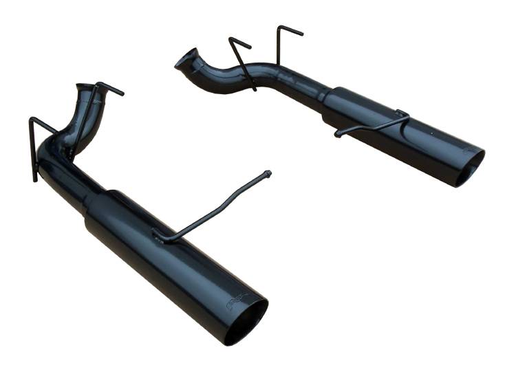 Pypes Performance Exhaust SFM76MSB Pype Bomb Series Axle Back Exhaust System 11-14 Mustang GT Split Rear Dual Exit 4 in Black Tips Black Finish Hardware Not Incl 304 Stainless Steel Pypes Exhaust - Truck Part Superstore