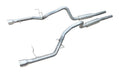 Pypes Performance Exhaust SFM79B Cat Back Mid Muffler Exhaust System 11-14 Mustang V6 Split Rear Dual Exit 2.5 in Intermediate And Tail Pipe M80 Mufflers/Hardware/4 in Black Tips Incl Black Finish 409 Stainless Steel Pypes Exhaust - Truck Part Superstore