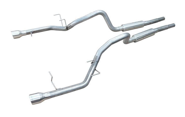 Pypes Performance Exhaust SFM79B Cat Back Mid Muffler Exhaust System 11-14 Mustang V6 Split Rear Dual Exit 2.5 in Intermediate And Tail Pipe M80 Mufflers/Hardware/4 in Black Tips Incl Black Finish 409 Stainless Steel Pypes Exhaust - Truck Part Superstore