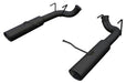 Pypes Performance Exhaust SFM79MSB Pype Bomb Series Axle Back Exhaust System 11-14 Mustang V6 Split Rear Dual Exit 4 in Black Tips Hardware Not Incl Black Finish 304 Stainless Steel Pypes Exhaust - Truck Part Superstore