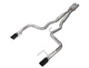 Pypes Performance Exhaust SFM80MHB Cat Back Exhaust System 15-17 Mustang GT Split Rear Dual Exit 4 in Black Tips Hardware Included H-Box Muffler Natural 409 Stainless Finish Pypes Exhaust - Truck Part Superstore
