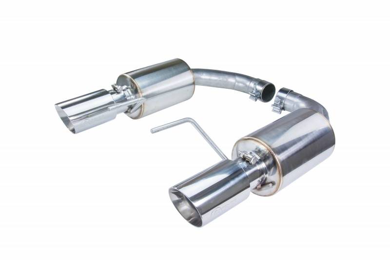 Pypes Performance Exhaust SFM82MS Axle Back Exhaust 15-17 Mustang GT Split Rear Dual Exit 3 in Polished Tips Hardware Included Polished 304 Stainless Steel Pypes Exhaust - Truck Part Superstore