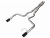 Pypes Performance Exhaust SFM83MHB Cat Back Exhaust System 15-17 Mustang GT 3 in Diameter Split Rear Dual Exit 4 in Black Tips Hardware Included H-Box Muffler Natural 409 Stainless Finish Pypes Exhaust - Truck Part Superstore