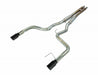 Pypes Performance Exhaust SFM86MHB Cat Back Exhaust System 15-17 Mustang GT Split Rear Dual Exit 4 in Black Tips Hardware Included Mid-muffler H-pipe Natural 409 Stainless Finish Pypes Exhaust - Truck Part Superstore