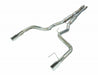 Pypes Performance Exhaust SFM86MX Cat Back Exhaust System 15-17 Mustang GT Split Rear Dual Exit 4 in Polished Tips Hardware Included Mid-muffler X-pipe Natural 409 Stainless Finish Pypes Exhaust - Truck Part Superstore