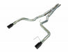 Pypes Performance Exhaust SFM86MXB Cat Back Exhaust System 15-17 Mustang GT Split Rear Dual Exit 4 in Black Tips Hardware Included Mid-muffler X-pipe Natural 409 Stainless Finish Pypes Exhaust - Truck Part Superstore