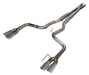 Pypes Performance Exhaust SFM87MX Cat Back Exhaust System 18-Pres Mustang GT Split Rear Quad Exit 3 in Quad 304 Stainless Steel Polished Tips Incl Hardware/Mid Muffler/X Pipe 409 Stainless Steel Natural Finish Pypes Exhaust - Truck Part Superstore