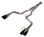 Pypes Performance Exhaust SFM87MXB Cat Back Exhaust System 18-Pres Mustang GT Split Rear Quad Exit 3 in Quad 304 Stainless Steel Black Coated Tips Incl Hardware/Mid Muffler/X Pipe 409 Stainless Steel Natural Finish Pypes Exhaust - Truck Part Superstore