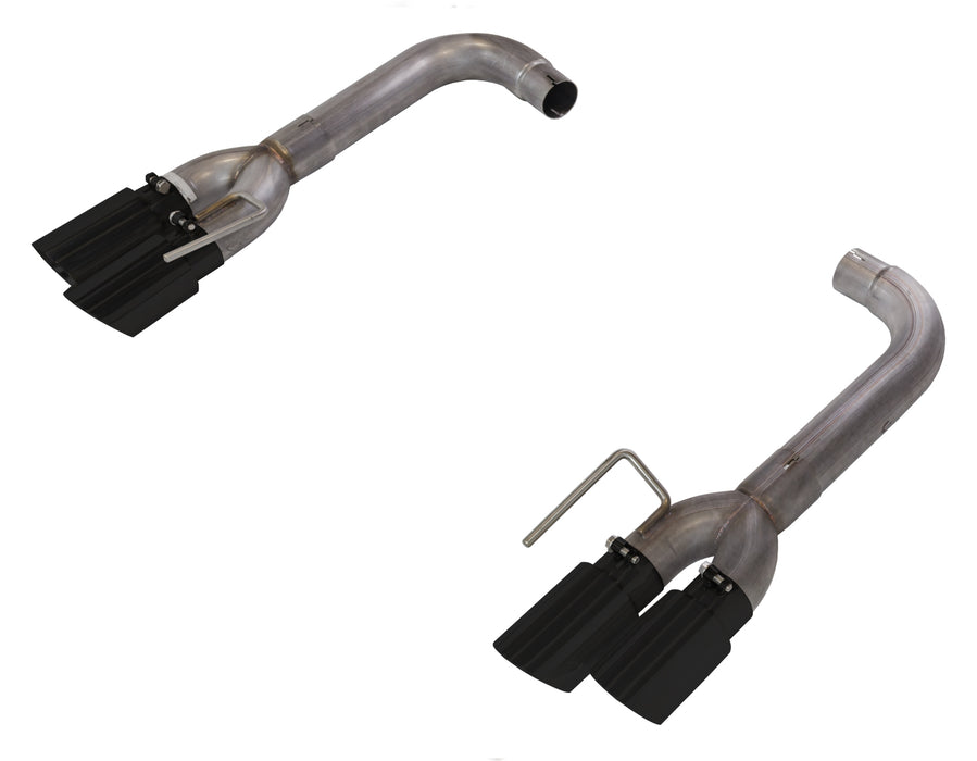 Pypes Performance Exhaust SFM88MSB Axle Back Exhaust 18-Pres Mustang GT Split Rear Quad Exit 3 in Quad 304 Stainless Steel Black Coated Tips Incl Hardware/Muffler DeletePypes Exhaust - Truck Part Superstore