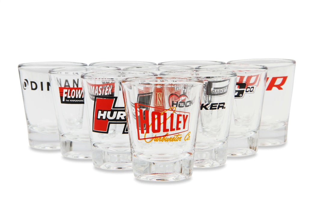 Holley 36-484 Shot Glass; 2 oz.; w/Hooker Logo; Sold Individually; - Truck Part Superstore
