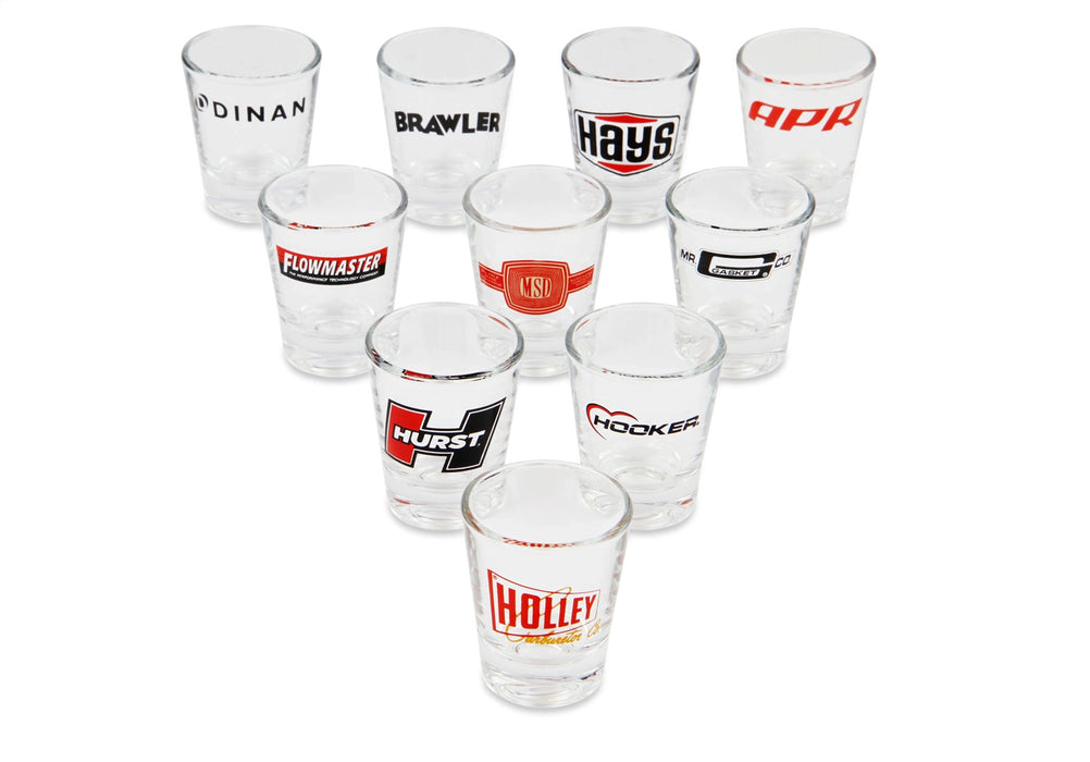 Holley 36-480 Shot Glass; 2 oz.; w/Dinan Logo; Sold Individually; - Truck Part Superstore