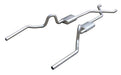 Pypes Performance Exhaust SGA10SS Crossmember Back w/X-Pipe Exhaust System 64-72 A-Body Split Rear Dual Exit 2.5 in Intermediate And Tail Pipe Hardware Incl Muffler And Tip Not Incl 304 Stainless Steel Pypes Exhaust - Truck Part Superstore