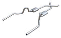 Pypes Performance Exhaust SGA13SSR Crossmember Back w/X-Pipe Exhaust System 64-74 GM A Body Split Rear Dual Exit 3 in Intermediate And Tail Pipe 304 Stainless Race Pro Mufflers/Hardware Incl Tip Not Incl Pypes Exhaust - Truck Part Superstore