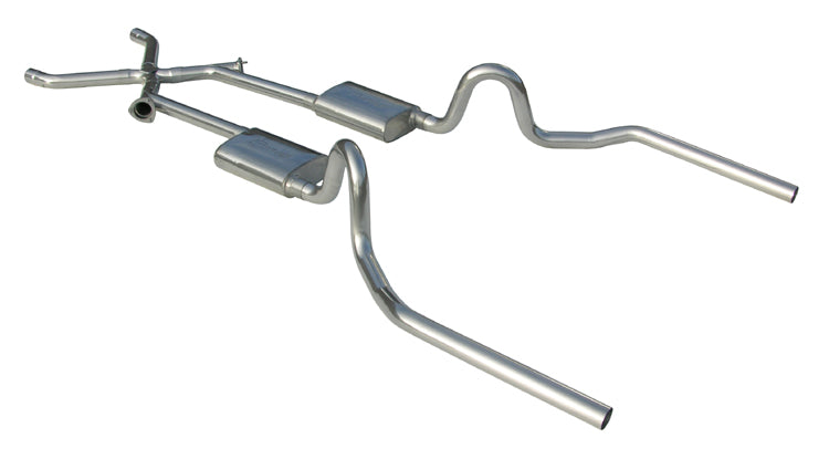 Pypes Performance Exhaust SGA14R36 Crossmember Back w/Xchange Exhaust System 64-74 A-Body Split Rear Dual Exit 3 in Intermediate And Tail Pipe 18 in Race Pro Mufflers/Hardware Incl Tip Not Incl Pypes Exhaust - Truck Part Superstore