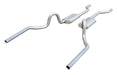 Pypes Performance Exhaust SGA30 Crossmember Back Without X-Pipe Exhaust System 64-72 A-Body Split Rear Dual Exit 2.5 in Intermediate And Tail Pipe Hardware Incl Muffler And Tip Not Incl Natural 409 Stainless Steel Pypes Exhaust - Truck Part Superstore