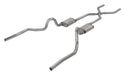 Pypes Performance Exhaust SGA42R Crossmember Back w/H-Pipe Exhaust System 70-71 GTO/68-72 442 Dual Split Rear Valance Exit 2.5 in Intermediate And Tail Pipe Race Pro Mufflers And Hardware Incl Tip Not Incl Pypes Exhaust - Truck Part Superstore