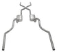 Pypes Performance Exhaust SGA43 Crossmember Back w/H-Pipe Exhaust System 64-74 GM A Body Split Rear Dual Exit 3 in Intermediate And Tail Pipe Hardware Incl Muffler And Tip Not Incl Pypes Exhaust - Truck Part Superstore