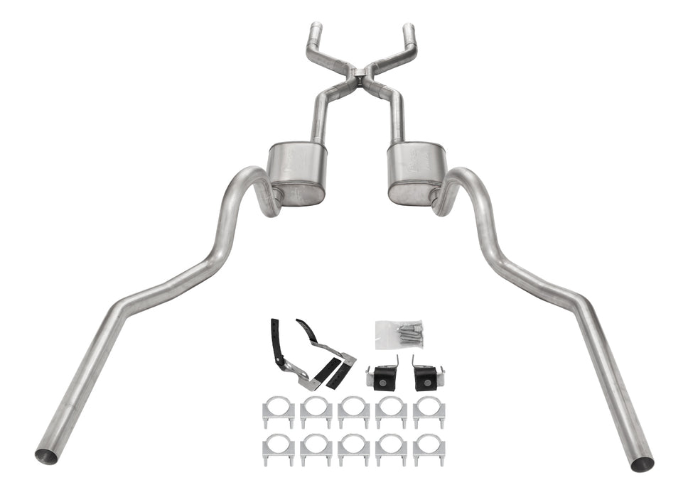 Pypes Performance Exhaust SGA48 1968-72 Olds 442 Crossmember-Back Valance Exit H pipe No Muffler SGA48 - Truck Part Superstore