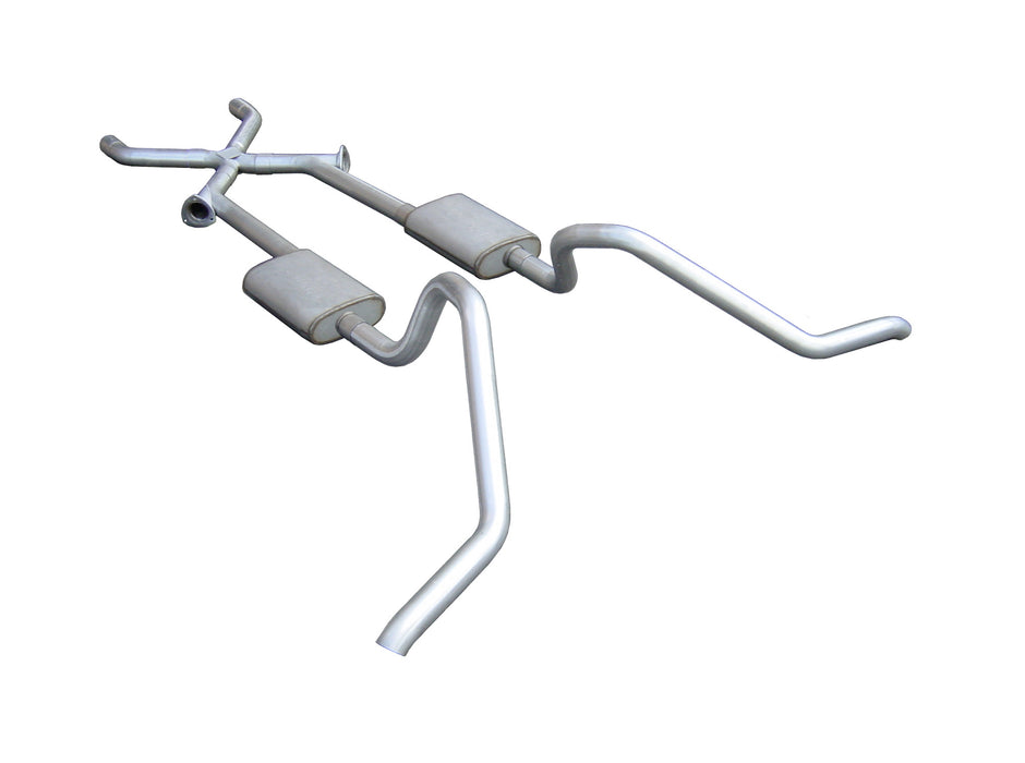 Pypes Performance Exhaust SGB11V Cat Back w/Xchange Exhaust System Split Side Dual Exit 2.5 in Intermediate And Tail Pipe Violator Muffler/Hardware Incl Tip Not Incl Natural 409 Stainless Steel Pypes Exhaust - Truck Part Superstore