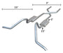 Pypes Performance Exhaust SGB30V Impala Crossmember Exhaust Back Hybrid For 65-70 Impala 3-2.5 Inch W/ X Pipe Violator Pypes Exhaust - Truck Part Superstore