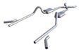 Pypes Performance Exhaust SGC10 Crossmember Back w/X-Pipe Exhaust System 55-57 Tri-Five Chevy Split Rear Dual Exit 2.5 in Intermediate And Tail Pipe Hardware Incl Muffler And Tip Not Incl Pypes Exhaust - Truck Part Superstore