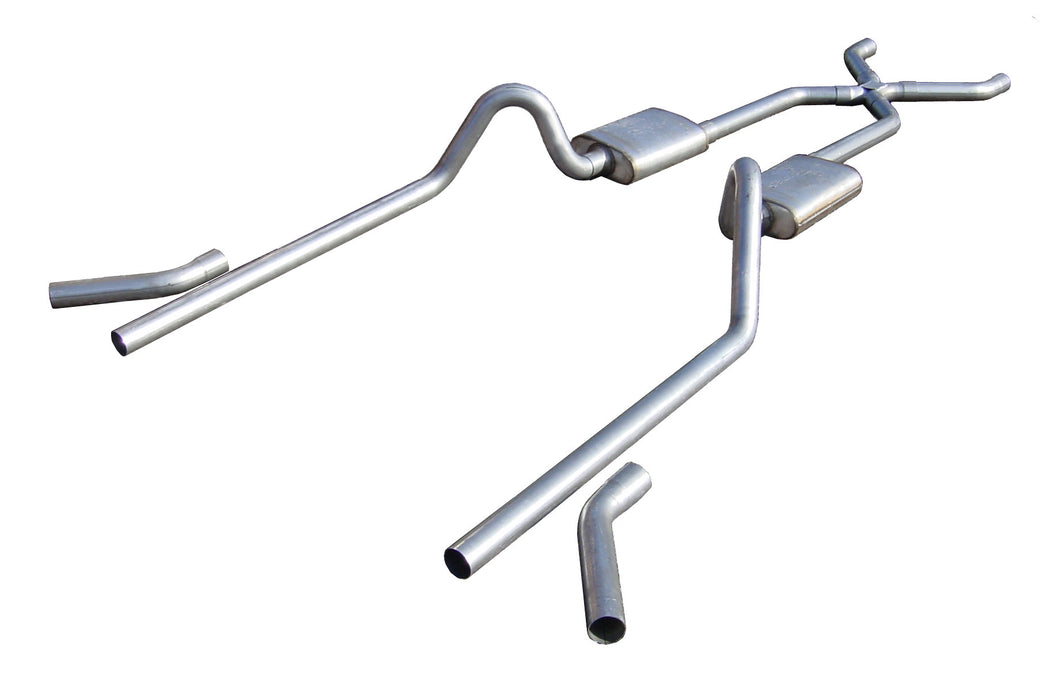 Pypes Performance Exhaust SGC10R33 Crossmember Back w/X-Pipe Exhaust System Split Rear Dual Exit 2.5 in Intermediate And Tail Pipe 18 in Race Pros Muffler/Hardware Incl Tip Not Incl Pypes Exhaust - Truck Part Superstore