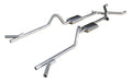 Pypes Performance Exhaust SGC11 Crossmember Back w/Xchange Exhaust System 55-57 Chevy Split Rear Dual Exit 2.5 in Intermediate And Tailpipe Muffler And Tip Not Incl 409 Stainless Steel Pypes Exhaust - Truck Part Superstore
