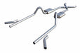 Pypes Performance Exhaust SGC19S Crossmember Back w/X-Pipe Exhaust System 55-57 Split Rear Dual Exit 2.5 in Intermediate And Tail Pipe Street Pro Mufflers/Hardware Incl Tip Not Incl Pypes Exhaust - Truck Part Superstore