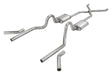 Pypes Performance Exhaust SGC40T Crossmember Back w/H-Pipe Exhaust System 55-57 Tri-Five Chevy Split Rear Dual Exit 2.5 in Intermediate And Tail Pipe Turbo Pro Mufflers/Hardware Incl Tip Not Incl Pypes Exhaust - Truck Part Superstore