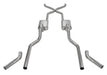 Pypes Performance Exhaust SGC46V Crossmember Back w/H-Pipe Exhaust System 55-57 Chevy Wagon Split Rear Dual Exit 2.5 in Intermediate X-Pipe And Tail Pipe Violator Mufflers/Hardware Incl Tip Not Incl Pypes Exhaust - Truck Part Superstore
