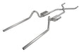 Pypes Performance Exhaust SGC49S Crossmember Back w/H-Pipe Exhaust System 55-57 Split Rear Dual Exit 2.5 in Intermediate And Tail Pipe Street Pro Mufflers/Hardware Incl Tip Not Incl Pypes Exhaust - Truck Part Superstore
