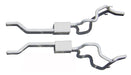 Pypes Performance Exhaust SGF31S Crossmember Back Without X-Pipe Exhaust System Split Rear Dual Exit 2.5 in Intermediate And Tail Pipe Race Pro Mufflers/Hardware Incl Tip Not Incl Natural 409 Stainless Pypes Exhaust - Truck Part Superstore