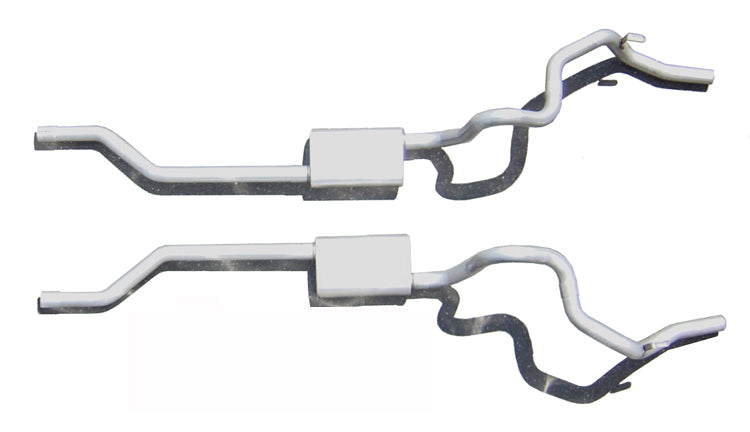 Pypes Performance Exhaust SGF31S Crossmember Back Without X-Pipe Exhaust System Split Rear Dual Exit 2.5 in Intermediate And Tail Pipe Race Pro Mufflers/Hardware Incl Tip Not Incl Natural 409 Stainless Pypes Exhaust - Truck Part Superstore