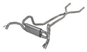 Pypes Performance Exhaust SGF40 Crossmember Back Crossflow System w/H-Pipe Exhaust System 67-74 Split Rear Dual Exit 2.5 in Intermediate And Tail Pipe Race Pro Mufflers/Hardware Incl Tip Not Incl Natural 409 Stainless Steel Pypes Exhaust - Truck Part Superstore